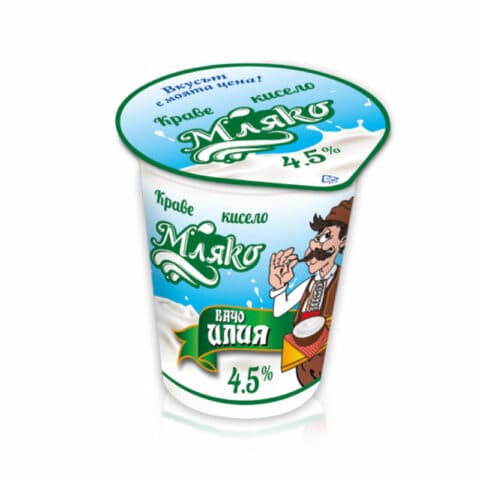 Кисело мляко 4.5% - Автентични български млечни продукти от Бачо Илия