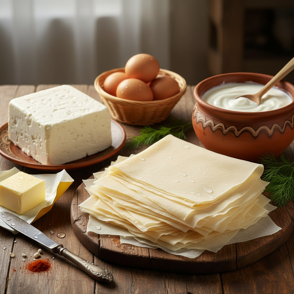 Ingredients for banitsa