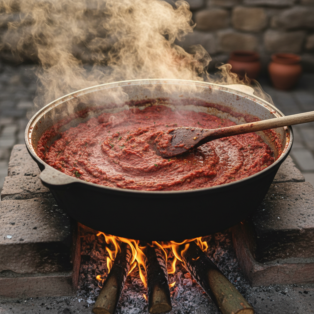 Cooking lutenitsa slowly
