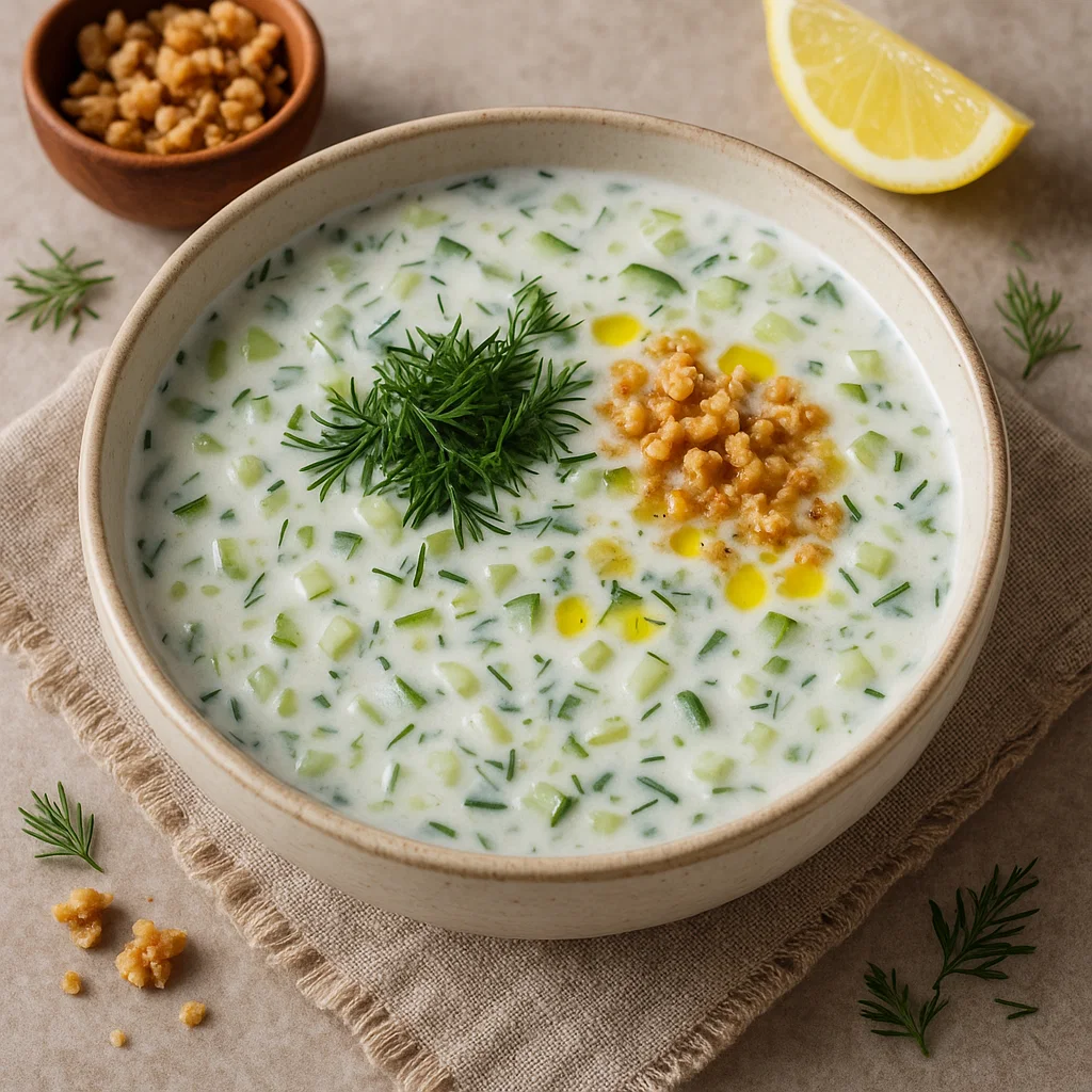 Салата Снежанка с кисело мляко „Бачо Илия“ - традиционна българска рецепта